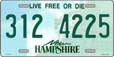 NH license plate 3124225