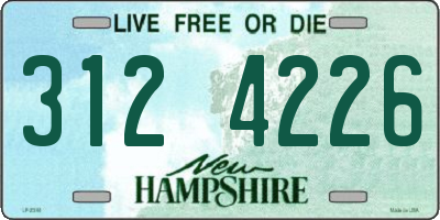 NH license plate 3124226