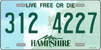 NH license plate 3124227