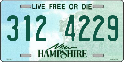 NH license plate 3124229