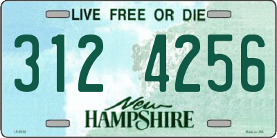 NH license plate 3124256