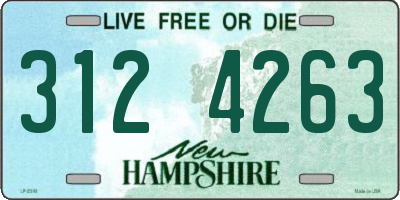 NH license plate 3124263