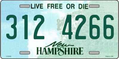 NH license plate 3124266