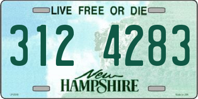 NH license plate 3124283