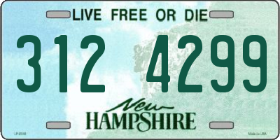 NH license plate 3124299
