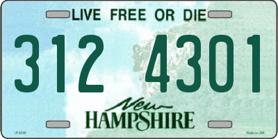 NH license plate 3124301