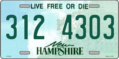 NH license plate 3124303