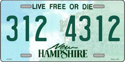 NH license plate 3124312