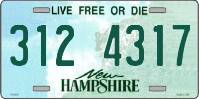 NH license plate 3124317