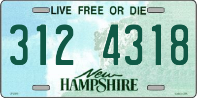 NH license plate 3124318
