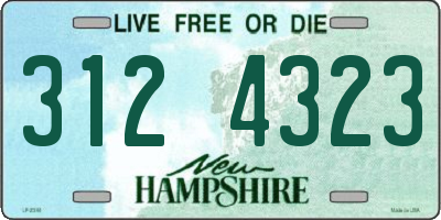 NH license plate 3124323