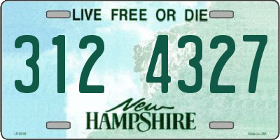 NH license plate 3124327