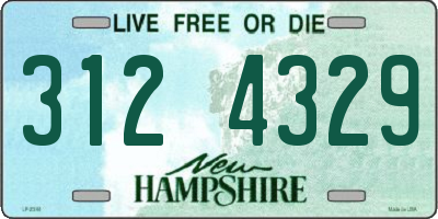 NH license plate 3124329