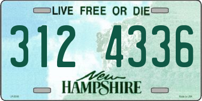 NH license plate 3124336