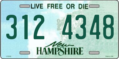 NH license plate 3124348