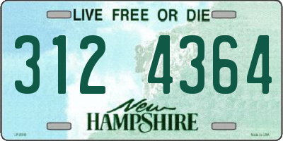NH license plate 3124364