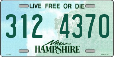 NH license plate 3124370