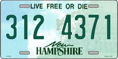 NH license plate 3124371