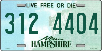 NH license plate 3124404