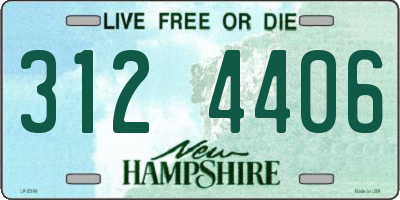 NH license plate 3124406