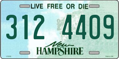 NH license plate 3124409