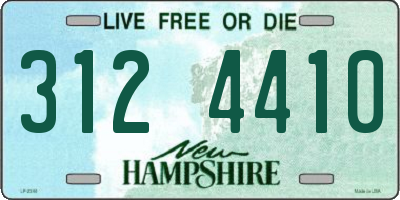 NH license plate 3124410