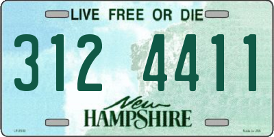 NH license plate 3124411