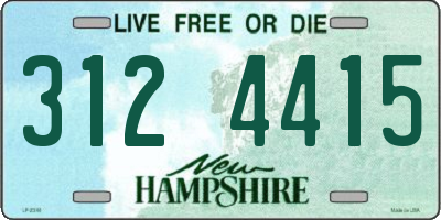 NH license plate 3124415