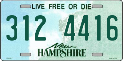 NH license plate 3124416