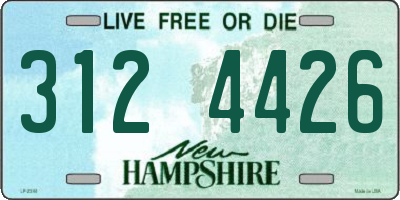 NH license plate 3124426