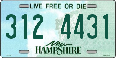 NH license plate 3124431