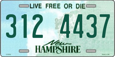 NH license plate 3124437