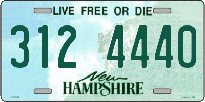 NH license plate 3124440