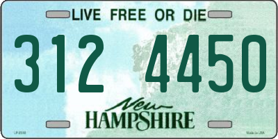 NH license plate 3124450