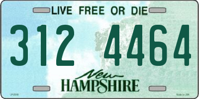 NH license plate 3124464