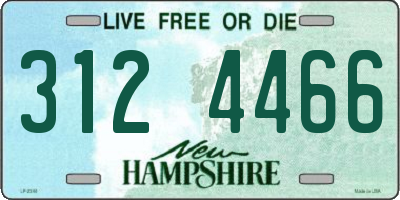 NH license plate 3124466