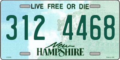 NH license plate 3124468