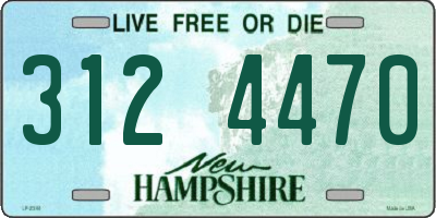 NH license plate 3124470