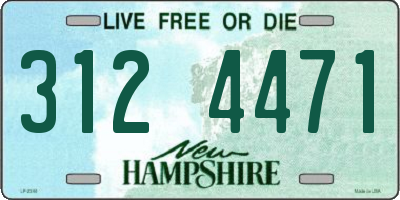 NH license plate 3124471