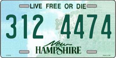 NH license plate 3124474