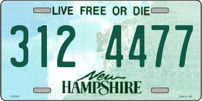 NH license plate 3124477