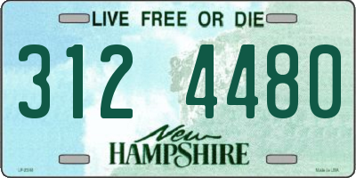 NH license plate 3124480