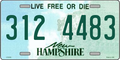 NH license plate 3124483