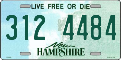 NH license plate 3124484