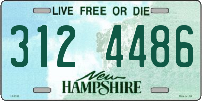 NH license plate 3124486