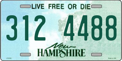 NH license plate 3124488