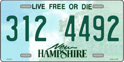 NH license plate 3124492