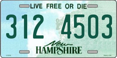 NH license plate 3124503