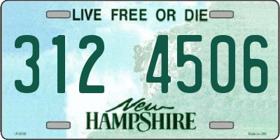 NH license plate 3124506
