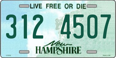 NH license plate 3124507